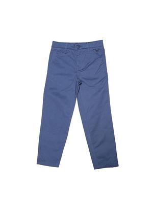 blue cotton blend chinos - 15611880 - Standard Image - 1