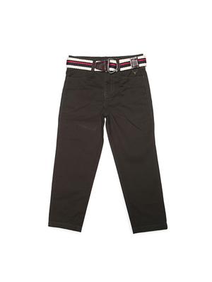 brown cotton blend chinos - 15611881 - Standard Image - 1