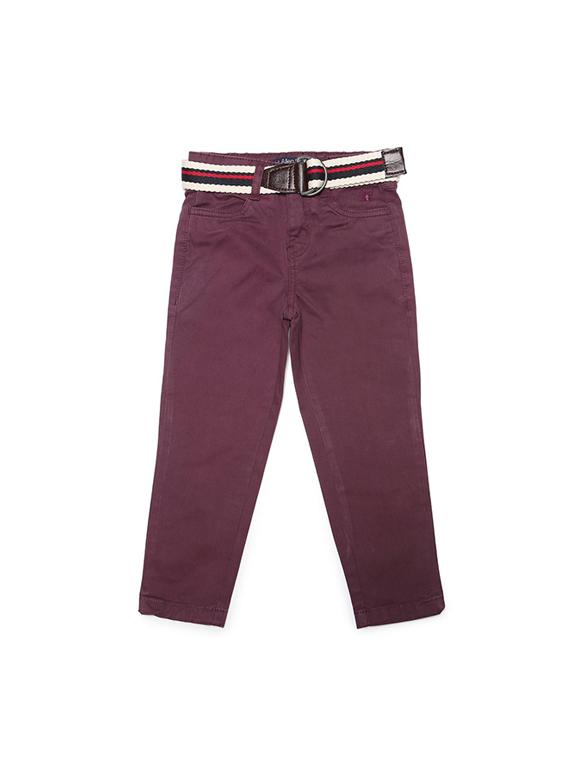 purple cotton blend chinos - 15611882 - Zoom Image - 1