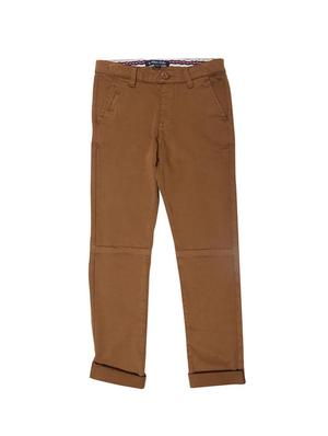 brown cotton blend chinos - 15611889 - Standard Image - 1