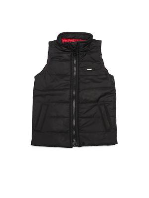 black polyester quilted jacket - 15611929 - Standard Image - 1