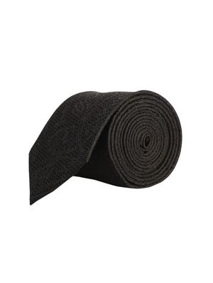 black microfiber tie - 15612120 - Standard Image - 1