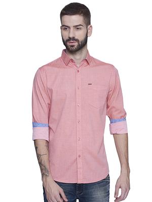 pink cotton casual shirt - 15612310 - Standard Image - 1