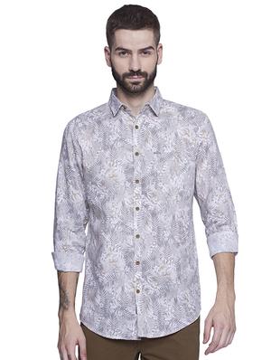 grey cotton casual shirt - 15612313 - Standard Image - 1
