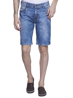 blue denim shorts - 15612320 - Standard Image - 1