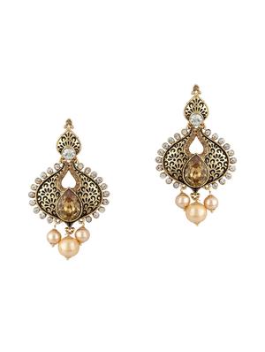 Gold Tone Stone Earrings - 15612417 - Standard Image - 1