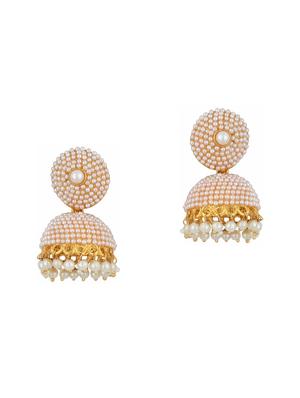 Gold Tone Pearl Inspired Earrings - 15612425 - Standard Image - 1