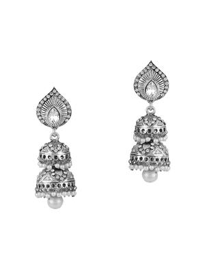Silver Tone Tribal Earrings - 15612436 - Standard Image - 1