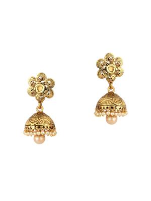 Gold Tone Jhumka - 15612438 - Standard Image - 1