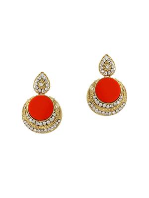 Red Gold Tone Earrings - 15612461 - Standard Image - 1