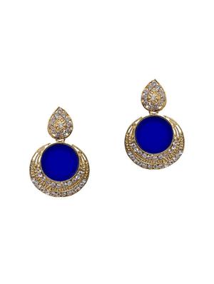 blue gold tone earrings - 15612463 - Standard Image - 1