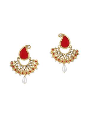 Red Gold Tone Earrings - 15612476 - Standard Image - 1