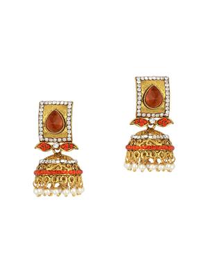 Gold Tone Jhumka - 15612479 - Standard Image - 1