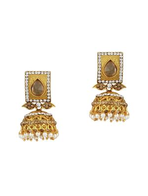 Gold Tone Jhumka - 15612481 - Standard Image - 1