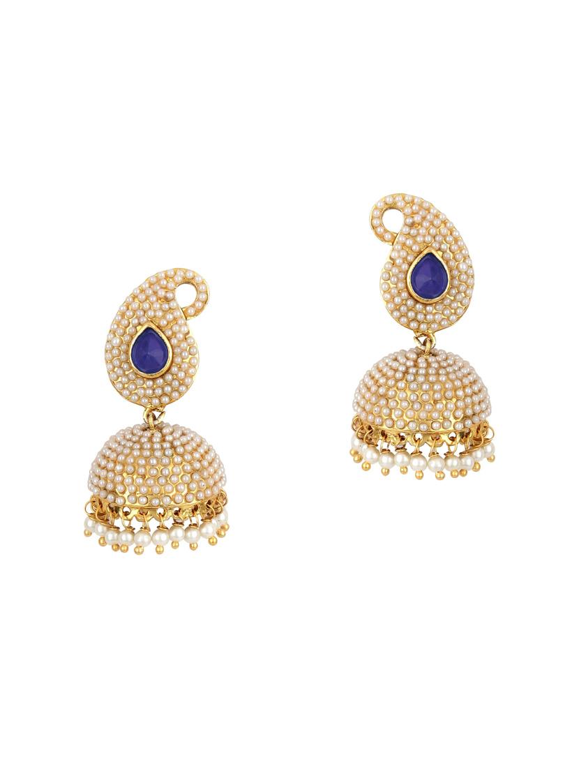 Gold Tone Jhumka - 15612506 - Zoom Image - 1