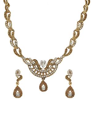Gold Tone Necklace & Earrings Set - 15612523 - Standard Image - 1