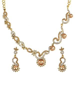 Gold Tone Necklace & Earrings Set - 15612524 - Standard Image - 1