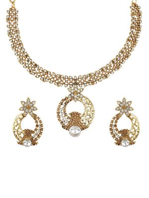 Gold Tone Necklace & Earrings Set - 15612525 - Standard Image - 1