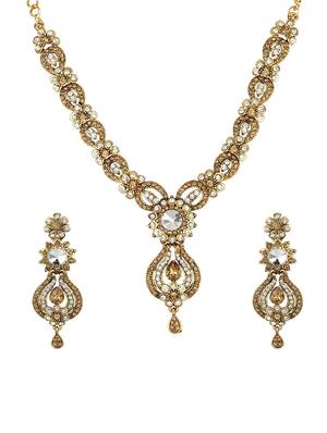 Gold Tone Necklace & Earrings Set - 15612526 - Standard Image - 1