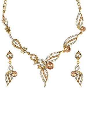 Gold Tone Necklace & Earrings Set - 15612530 - Standard Image - 1