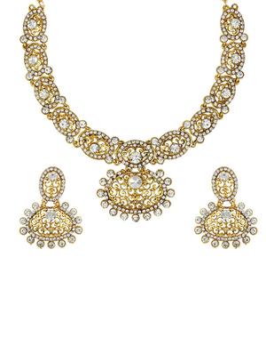 Gold Tone Necklace & Earrings Set - 15612531 - Standard Image - 1
