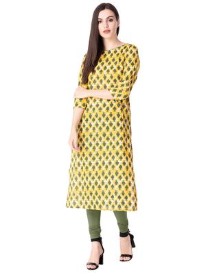 Printed straight kurta - 15612643 - Standard Image - 1