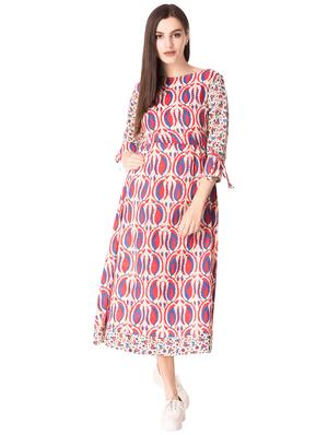 Printed a-line dress - 15612647 - Standard Image - 1
