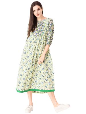 Flared printed dress - 15612650 - Standard Image - 1