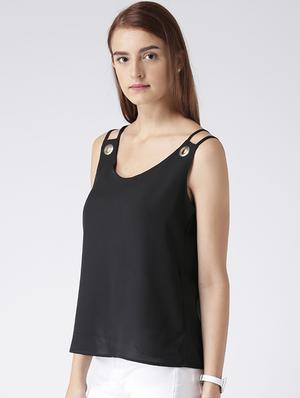 cut out eyelet detail top - 15612678 - Standard Image - 2