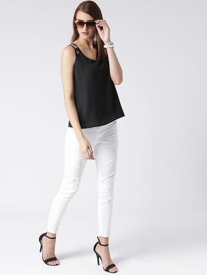 cut out eyelet detail top - 15612678 - Standard Image - 4