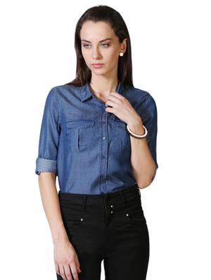 pocket patch back pleat shirt - 15612778 - Standard Image - 1