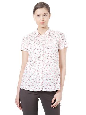 short sleeved printed shirt - 15612781 - Standard Image - 1