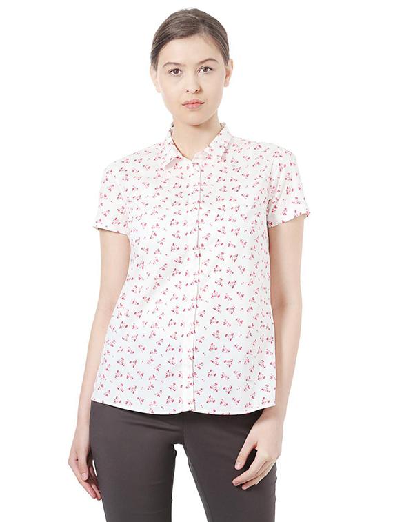 short sleeved printed shirt - 15612781 - Zoom Image - 1