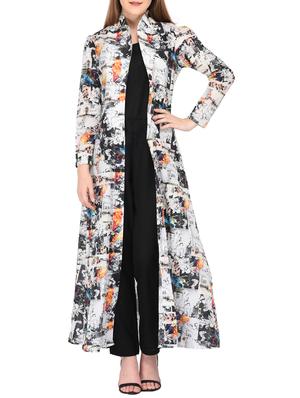 shirt collared abstract print shrug - 15612874 - Standard Image - 1