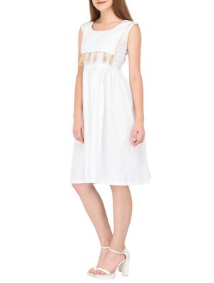 tasseled detail a-line dress - 15612876 - Standard Image - 2