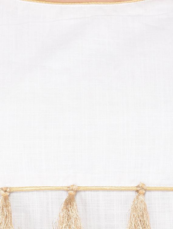 tasseled detail a-line dress - 15612876 - Zoom Image - 4
