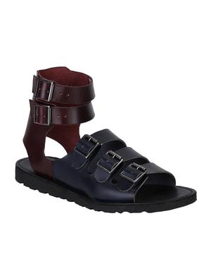 blue Leather back strap sandals - 15613036 - Standard Image - 1