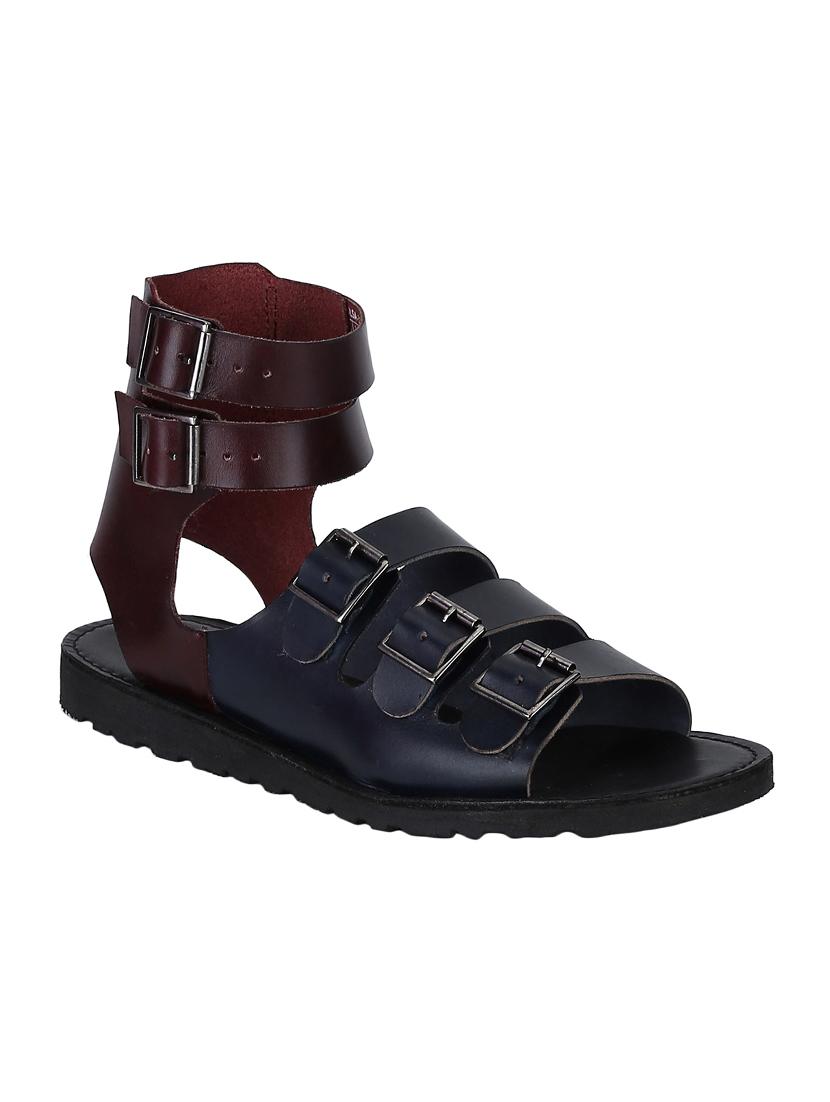 blue Leather back strap sandals - 15613036 - Zoom Image - 1