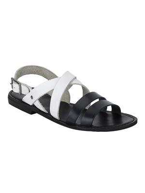 white Leather back strap sandals - 15613037 - Standard Image - 1