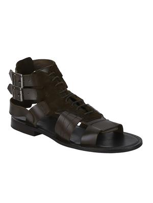 brown Leather back strap sandals - 15613042 - Standard Image - 1