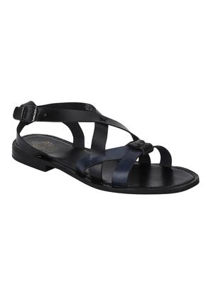 black Leather back strap sandals - 15613056 - Standard Image - 1