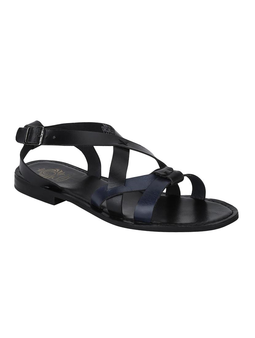 black Leather back strap sandals - 15613056 - Zoom Image - 1