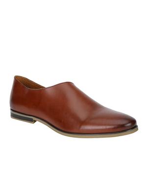 tan Leather slip on sandals - 15613144 - Standard Image - 1