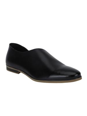 black Leather slip on sandal - 15613145 - Standard Image - 1