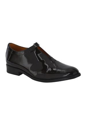 black Patent Leather slip on monk straps - 15613165 - Standard Image - 1