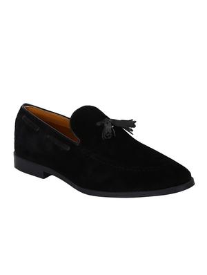 black Suede tassel slipons - 15613171 - Standard Image - 1