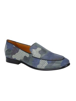 blue Leather casual slip ons - 15613178 - Standard Image - 1