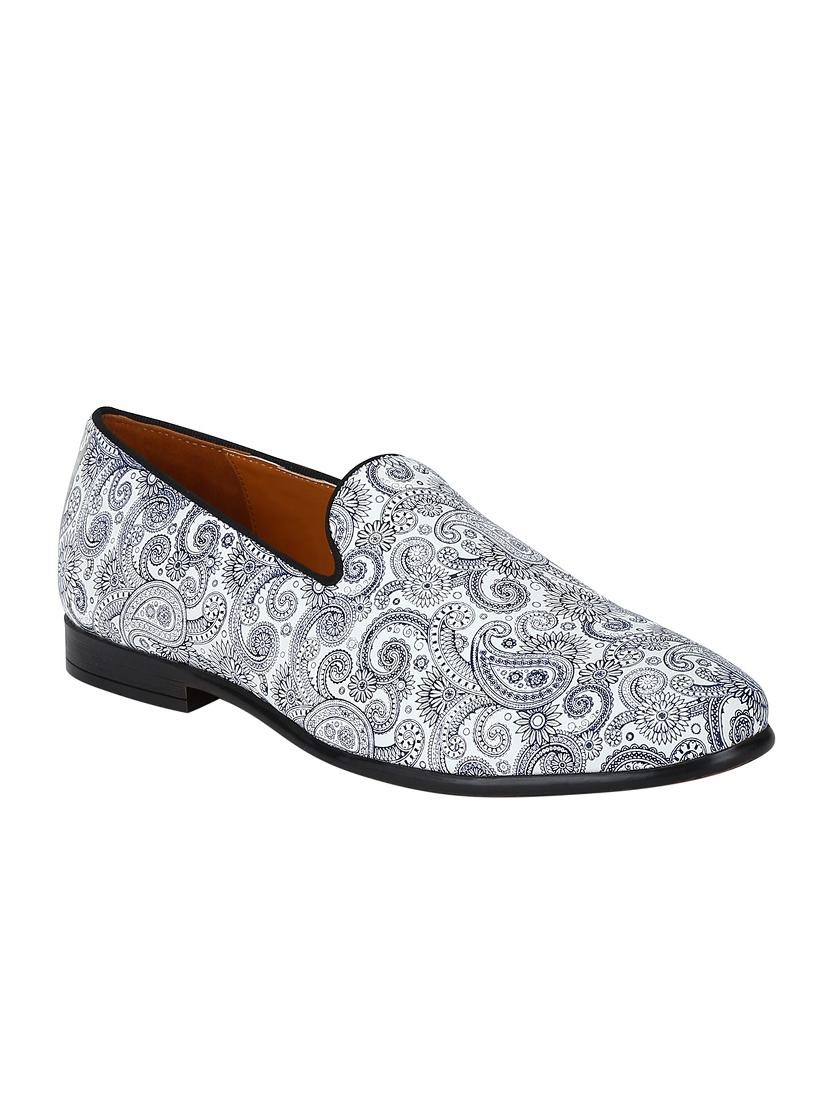 white Leather casual slip ons - 15613180 - Zoom Image - 1