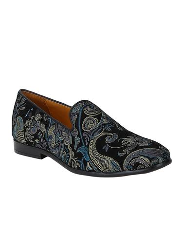 black Leather casual slip ons - 15613186 - Very Small Image - 1