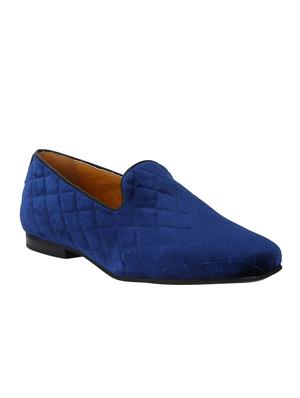 navy Velvet casual slip ons - 15613193 - Standard Image - 1